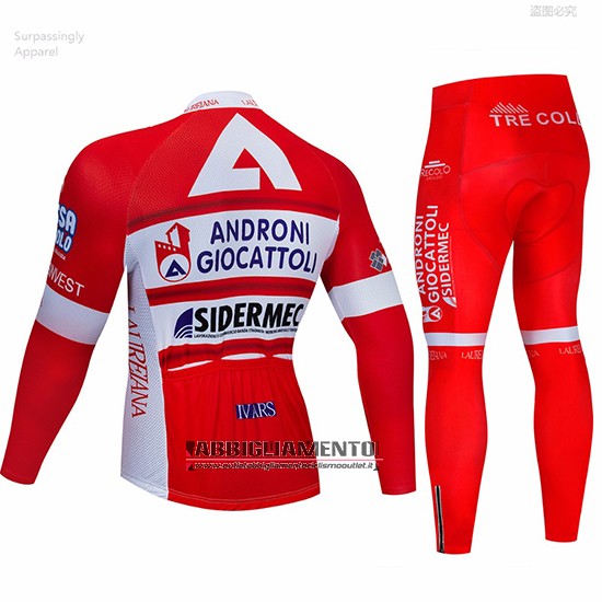 Abbigliamento Androni Giocattoli 2019 Manica Lunga e Calzamaglia Con Bretelle Rosso Bianco - Clicca l'immagine per chiudere